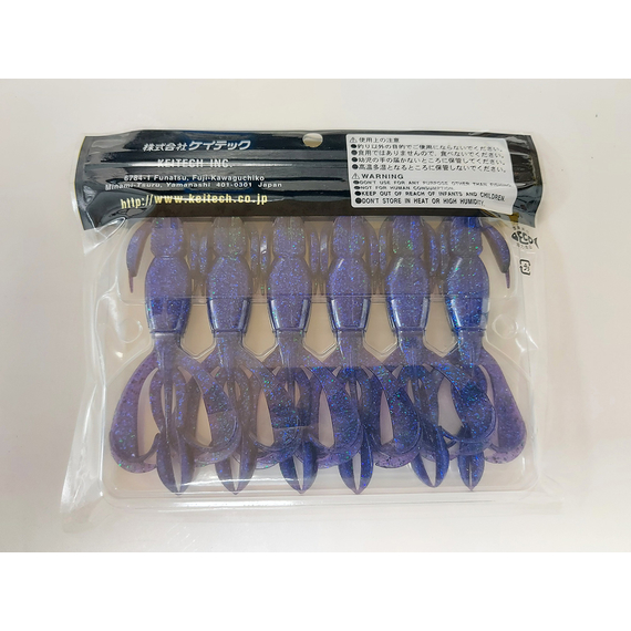 Силікон Keitech Crazy Flapper 4.4" (6 шт/упак), колір: 408 electric june bug, Довжина силікону: 4.4" (11.2 см), Колір силікону: 408 Electric June Bug, фото , изображение 8