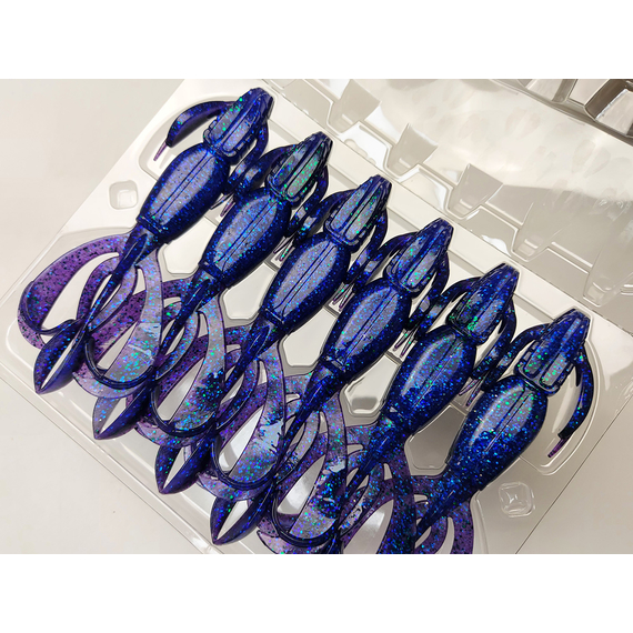 Силікон Keitech Crazy Flapper 4.4" (6 шт/упак), колір: 408 electric june bug, Довжина силікону: 4.4" (11.2 см), Колір силікону: 408 Electric June Bug, фото , изображение 6