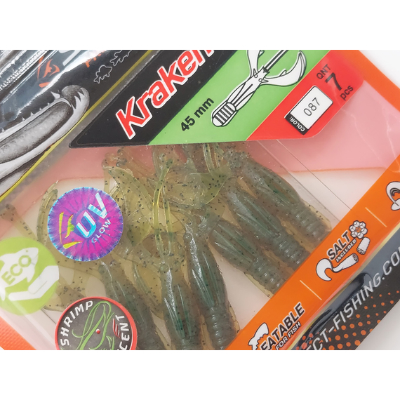 Силікон Select Kraken 1.8" col.087 (7 шт/упак), Довжина силікону: 1.8" (4.57 см), Колір силікону: 087, фото , изображение 6