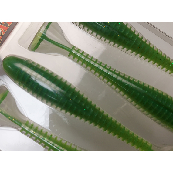 Силікон Keitech Swing Impact FAT 5.8" (4 шт/упак), колір:424 lime chartreuse, Довжина силікону: 5.8" (14.7 см), Колір силікону: 424 Lime Chartreuse, фото , изображение 13