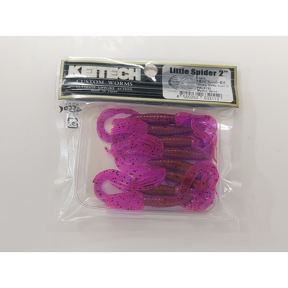 Силікон Keitech Little Spider 2" (8 шт/уп), колір:pal#13 mistic spice, Довжина силікону: 2" (5.1 см), Колір силікону: PAL#13 Mistic Spice, фото , изображение 5