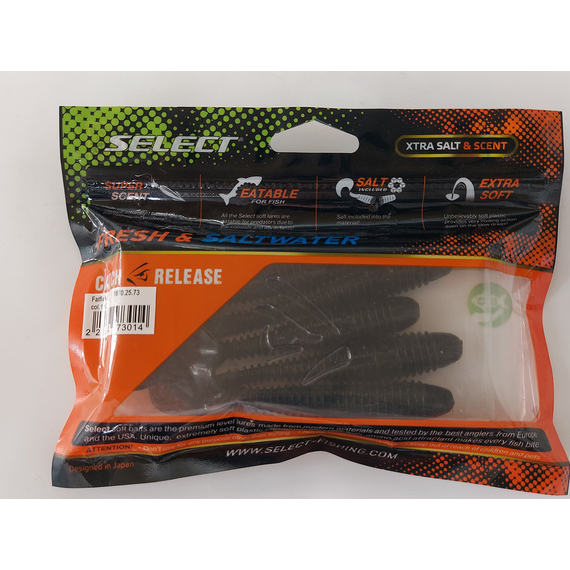 Силикон Select Fatfish 3.8" col.102 (5 шт/упак), Длина силикона: 3.8" (9.65 см), Расцветка силикона: 102, фото , изображение 9