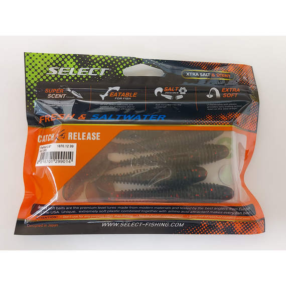 Силикон Select Fatfish 3.8" col.085 (5 шт/упак), Длина силикона: 3.8" (9.65 см), Расцветка силикона: 085, фото , изображение 9