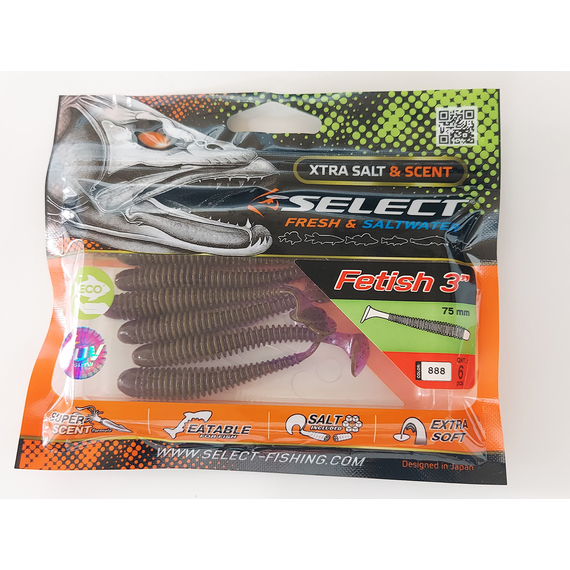 Силікон Select Fetish 3" col.888 (6 шт/упак), Довжина силікону: 3" (7.62 см), Колір силікону: 888, фото , изображение 7