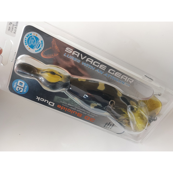Воблер Savage Gear 3D Suicide Duck 150F 150mm 70.0 g #01 Natural, Розмір/Вага: 150мм/70г, Колір воблера: Natural, фото , изображение 5