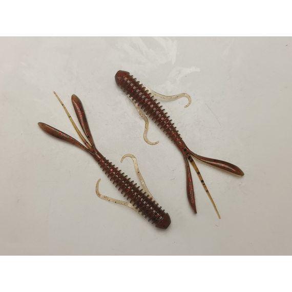 Силикон Keitech Hog Impact 3" (12 шт/упак) ц:404 red crawdad, Длина силикона: 3" (7.6 см), Расцветка силикона: 404 Red Crawdad, фото , изображение 4