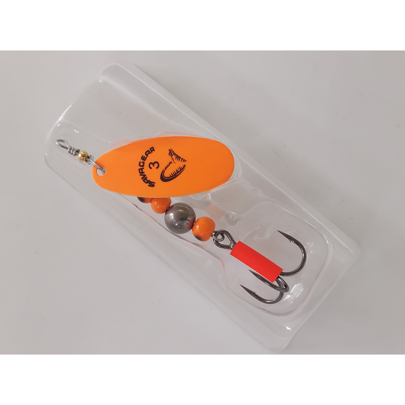 Блешня Savage Gear Caviar Spinner #3 9.5 g 06-Fluo Orange, Вага блешні: 9.5g, Колір блешні: Fluo Orange, фото , изображение 2