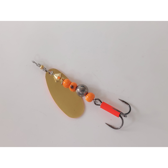 Блешня Savage Gear Caviar Spinner #3 9.5 g 06-Fluo Orange, Вага блешні: 9.5g, Колір блешні: Fluo Orange, фото , изображение 5