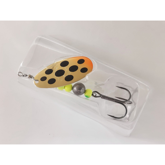 Блешня Savage Gear Caviar Spinner #4 14.0 g 05-Firetiger, Вага блешні: 14g, Колір блешні: Firetiger, фото , изображение 5