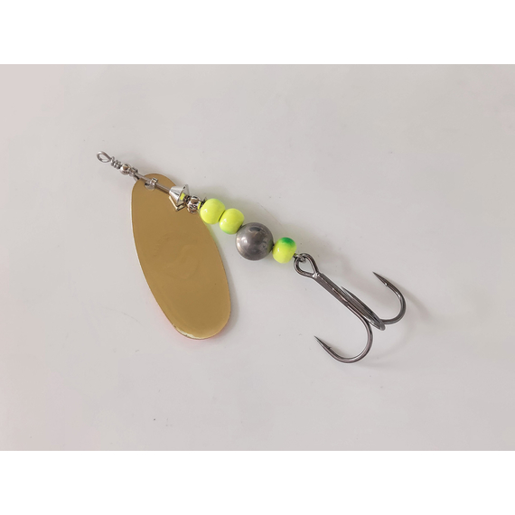 Блешня Savage Gear Caviar Spinner #4 14.0 g 05-Firetiger, Вага блешні: 14g, Колір блешні: Firetiger, фото , изображение 6