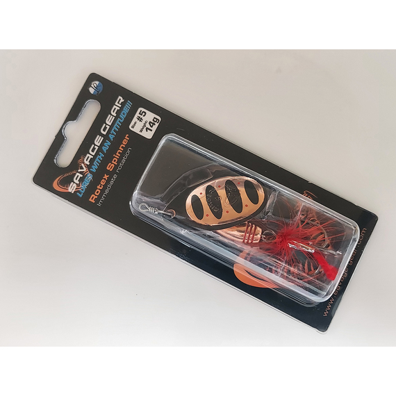 Блешня Savage Gear Rotex Spinner #5 14.0g 02-Copper, Вага блешні: 14g, Колір блешні: Copper, фото , изображение 3