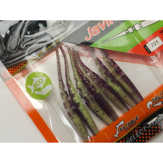 Силикон Select Javik 2.2" col.201 (7 шт/упак), Длина силикона: 2.2" (5.59 см), Расцветка силикона: 201, фото , изображение 6