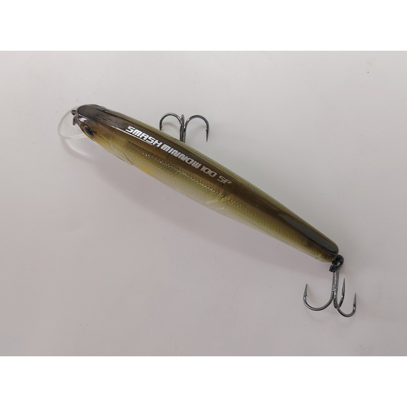 Воблер Jackall Smash Minnow 100SP 100мм 16.6г Ghost Ayu, Размер/Вес: 100мм/16.6г, Цвет воблера: Ghost Ayu, фото , изображение 4