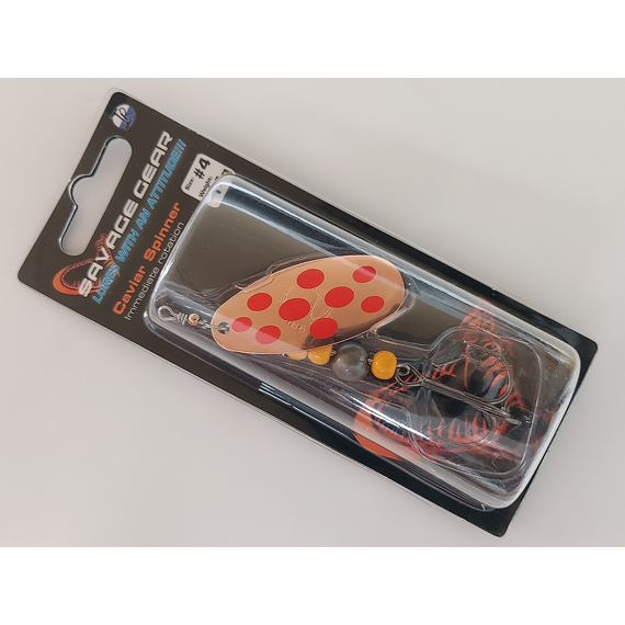 Блешня Savage Gear Caviar Spinner #4 14g 02-Copper, Вага блешні: 14g, Колір блешні: Copper, фото , изображение 5