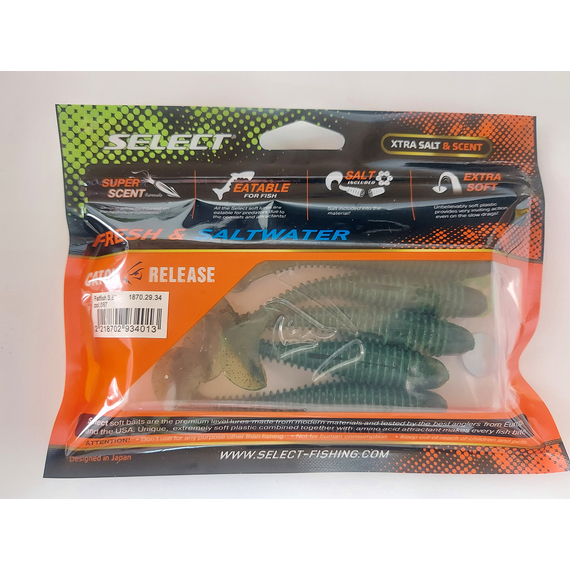 Силікон Select Fatfish 3.8" col.087 (5 шт/упак), Довжина силікону: 3.8" (9.65 см), Колір силікону: 087, фото , изображение 8