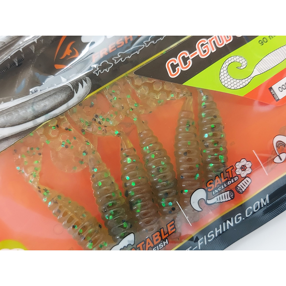 Силикон Select CC-Grub 3.5" col.008 (6 шт/упак), Длина силикона: 3.5" (8.89 см), Расцветка силикона: 008, фото , изображение 6