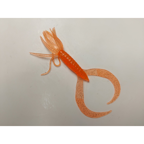 Силікон Keitech Little Spider 3" (8 шт/упак), колір:ea#06 orange flash, Довжина силікону: 3" (7.6 см), Колір силікону: EA#06 Orange Flash, фото , изображение 2