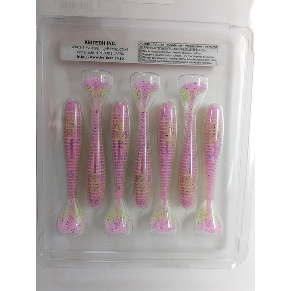 Силікон Keitech Swing Impact FAT 3.3" (7 шт/упак), колір:ea#16 cotton candy blue f, Довжина силікону: 3.3" (8.4 см), Колір силікону: ea#16 cotton candy blue f, фото , изображение 11