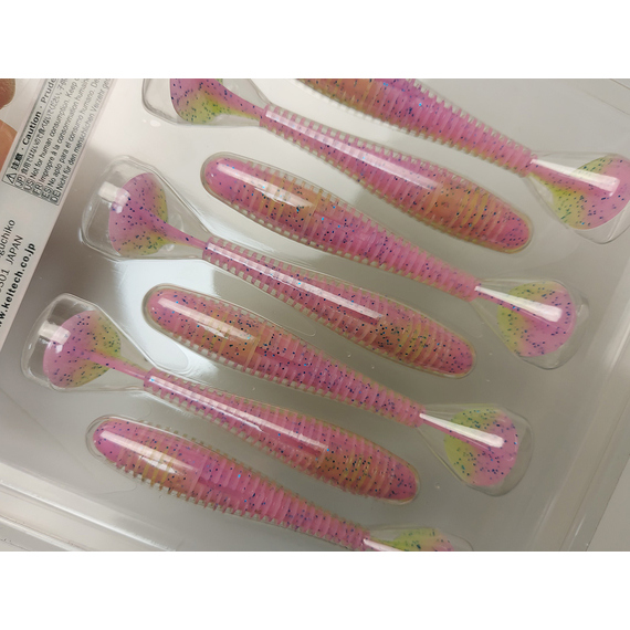 Силікон Keitech Swing Impact FAT 3.3" (7 шт/упак), колір:ea#16 cotton candy blue f, Довжина силікону: 3.3" (8.4 см), Колір силікону: ea#16 cotton candy blue f, фото , изображение 12