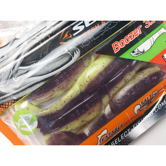 Силикон Select Boozer 3.3" col.201 (4 шт/упак), Длина силикона: 3.3" (8.38 см), Расцветка силикона: 201, фото , изображение 6