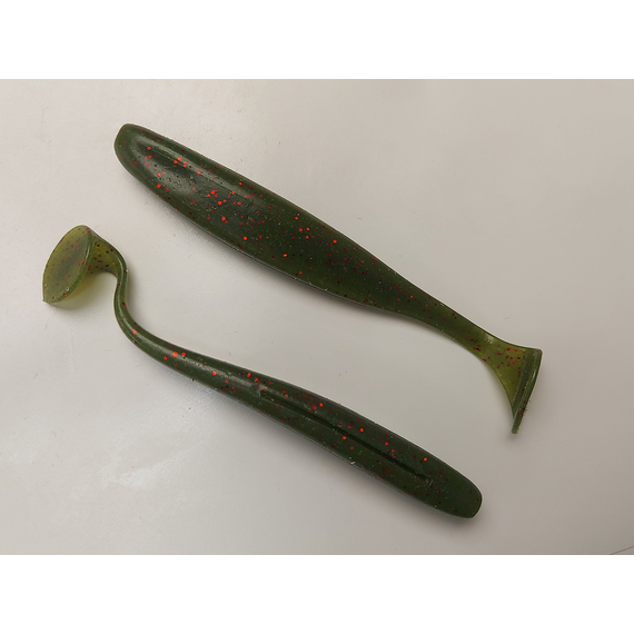 Силікон Select Easy Shad 5" #108 — їстівний віброхвіст для судака та щуки (5 шт/упак), Довжина силікону: 5" (12.7 см), Колір силікону: 108, фото , изображение 5