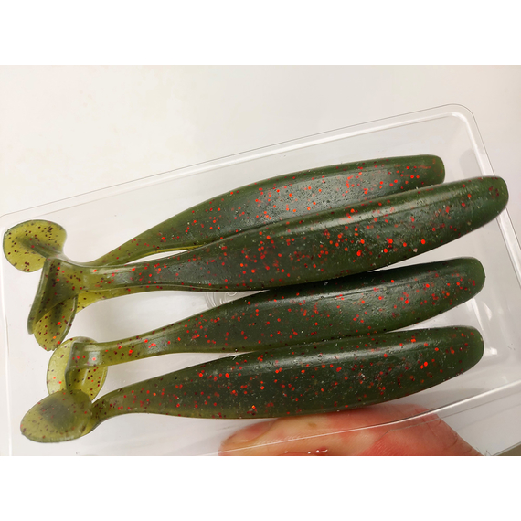 Силікон Select Easy Shad 5" #108 — їстівний віброхвіст для судака та щуки (5 шт/упак), Довжина силікону: 5" (12.7 см), Колір силікону: 108, фото , изображение 8