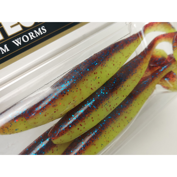 Силікон Keitech Easy Shiner 4.5" (6 шт/уп), колір:ea#15 grape chart red flk, Довжина силікону: 4.5" (11.4 см), Колір силікону: ea#15 grape chart red flk, фото , изображение 9