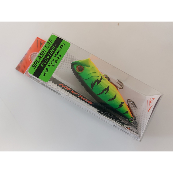 Воблер Select Splash 53F 5.8g col.02 (topwater), Цвет воблера: col.02, фото , изображение 2