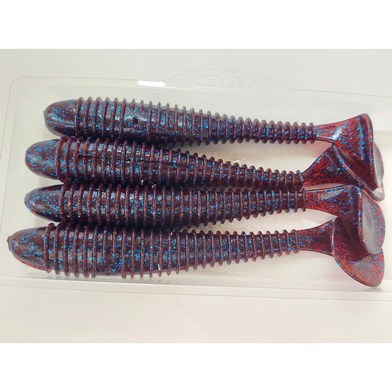 Силікон Select Fatfish 5.8" col.110 (4 шт/упак), Довжина силікону: 5.8" (14.73 см), Колір силікону: 110, фото , изображение 8