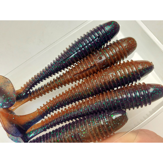 Силикон Select Fatfish 3.8" col.206 (5 шт/упак), Длина силикона: 3.8" (9.65 см), Расцветка силикона: 206, фото , изображение 7