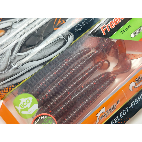 Силикон Select Freek Slim 3" col.103 (7 шт/пак), Длина силикона: 3" (7.62 см), Расцветка силикона: 103, фото , изображение 8