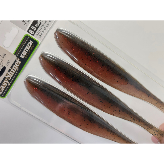 Силікон Keitech Easy Shiner 6.5" (3 шт/упак), колір:404 red crawdad, Довжина силікону: 6.5" (16.5 см), Колір силікону: 404 Red Crawdad, фото , изображение 12