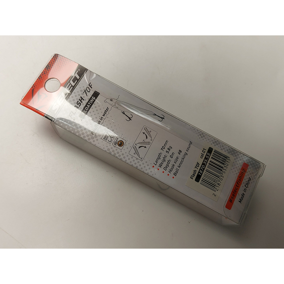 Воблер Select Flash 70F 5.8g col.01 (topwater), Колір воблера: col.01, фото , изображение 9