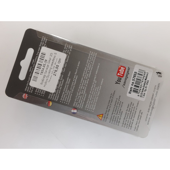 Воблер Savage Gear 3D Hollow Duckling weedless S 75mm 15g 05-Black, Размер/Вес: 75мм/15г, Цвет воблера: Black, фото , изображение 7