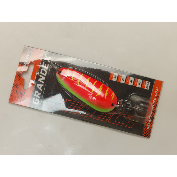 Блешня Select Grandex 20.0g 63mm #09, Вага блешні: 20г, Колір блешні: 09, фото , изображение 3