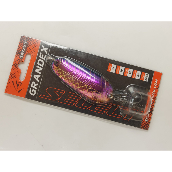 Блешня Select Grandex 20.0g 63mm #14, Вага блешні: 20г, Колір блешні: 14, фото , изображение 3