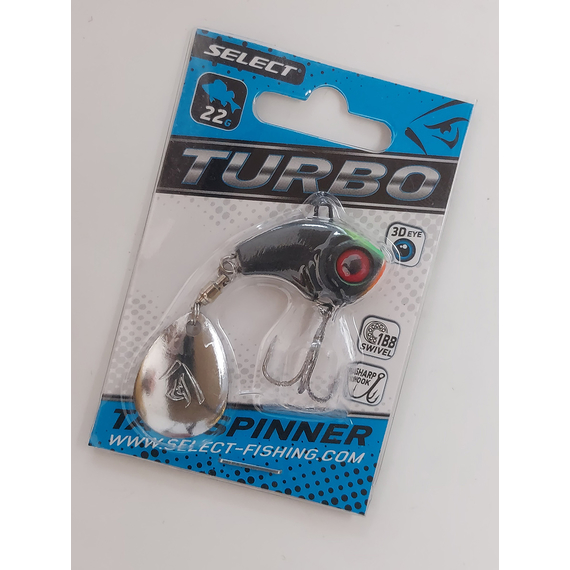 Тейл-спінер Select Turbo 22.0g #14, Вага блешні: 22г, Колір блешні: 14, фото , изображение 6