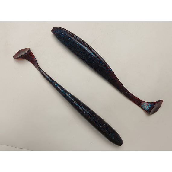 Силікон Keitech Easy Shiner 8" (2 шт/уп), колір:ea#03 grape, Довжина силікону: 8" (20.3 см), Колір силікону: EA#03 Grape, фото , изображение 5