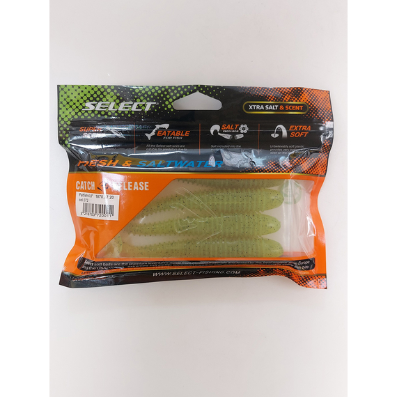 Силікон Select Fatfish 4.8" col.072 (4 шт/упак), Довжина силікону: 4.8" (12.19 см), Колір силікону: 072, фото , изображение 9