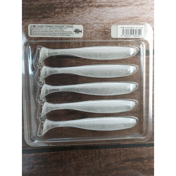 Силікон Keitech Easy Shiner 5" (5 шт/упак), колір:422 sight flash, Довжина силікону: 5" (12.7 см), Колір силікону: 422 Sight Flash, фото , изображение 4
