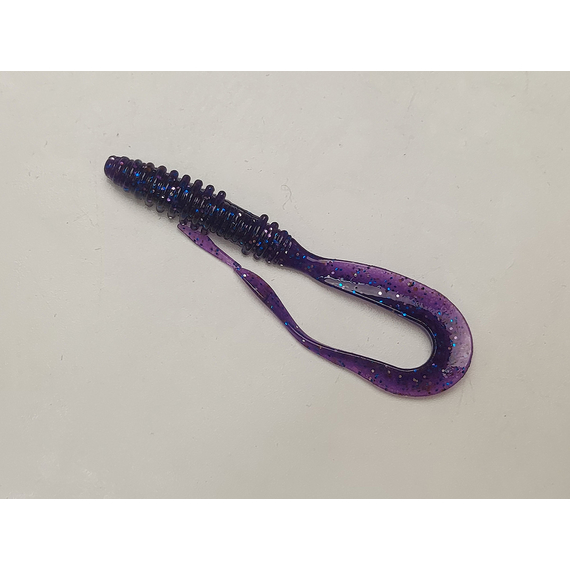 Силікон Keitech Mad Wag Mini 3.5" (10 шт/упак), колір:ea#04 violet, Довжина силікону: 3.5" (8.9 см), Колір силікону: EA#04 Violet, фото , изображение 3