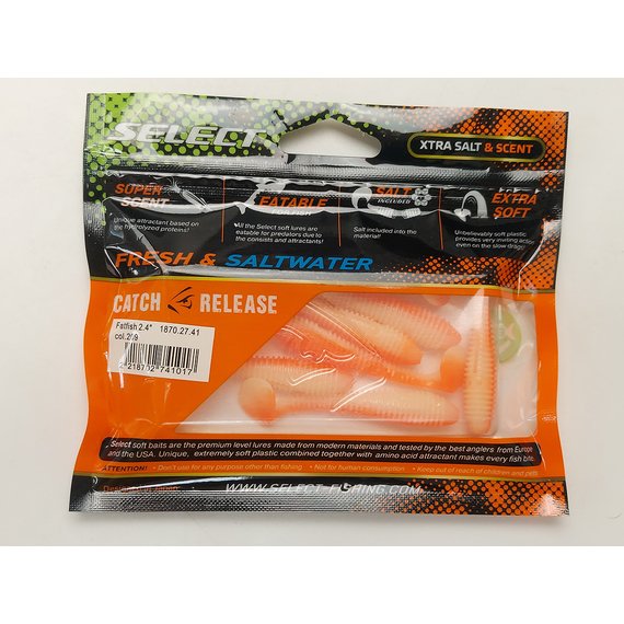 Силікон Select Fatfish 2.4" col.209 (6 шт/упак), Довжина силікону: 2.4" (6.1 см), Колір силікону: 209, фото , изображение 9