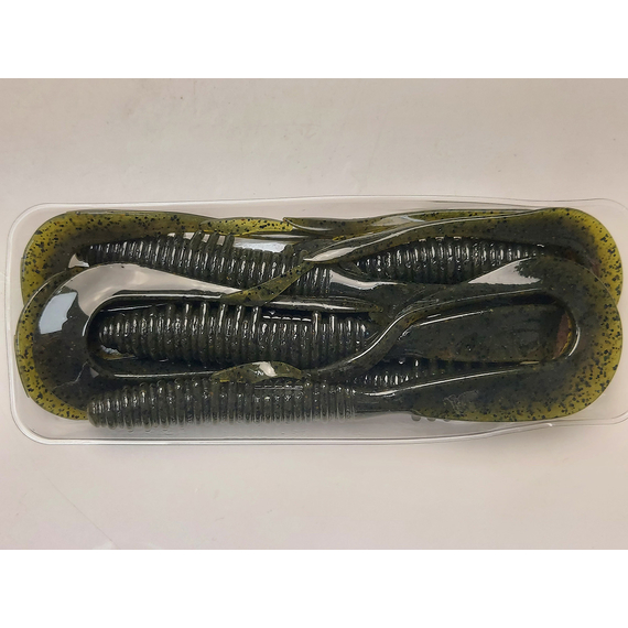 Силікон Keitech Mad Wag 7" (6 шт/упак), колір:102 watermelon pp., Довжина силікону: 7" (17.8 см), Колір силікону: 102 Watermelon PP, фото , изображение 6