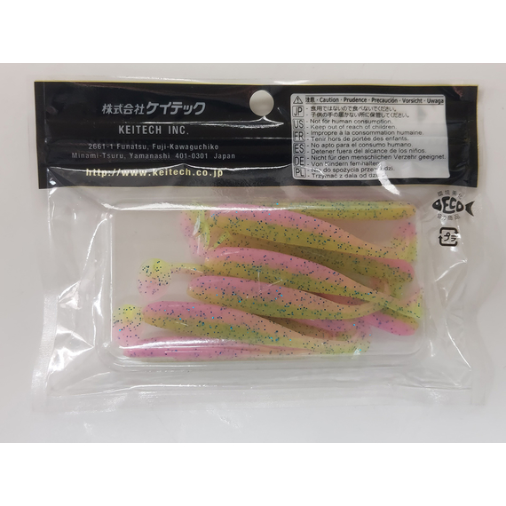 Силікон Keitech Easy Shiner 3" (10 шт/упак), колір:ea#16 cotton candy blue f, Довжина силікону: 3" (7.6 см), Колір силікону: ea#16 cotton candy blue f, фото , изображение 9