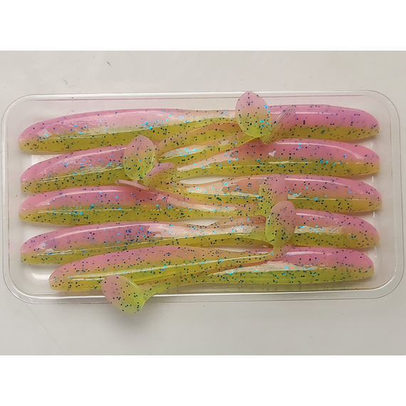 Силікон Keitech Easy Shiner 3" (10 шт/упак), колір:ea#16 cotton candy blue f, Довжина силікону: 3" (7.6 см), Колір силікону: ea#16 cotton candy blue f, фото , изображение 6