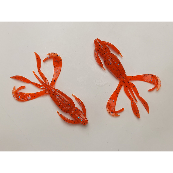 Силікон Keitech Crazy Flapper 2.8" (8 шт/упак), колір: ea#13 spicy mustard/blue, Довжина силікону: 2.8" (7.1 см), Колір силікону: EA#13 Spicy Mustard/Blue, фото , изображение 4