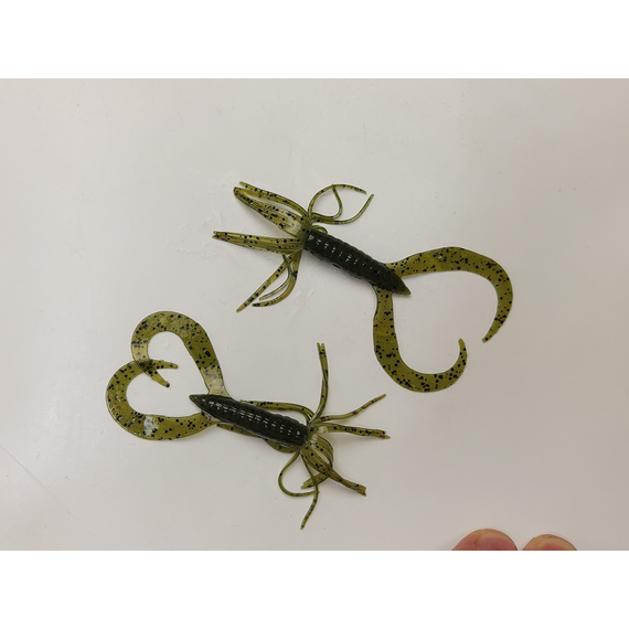 Силикон Keitech Little Spider 3" (8 шт/упак) ц:102 watermelon pp., Длина силикона: 3" (7.6 см), Расцветка силикона: 102 Watermelon PP, фото , изображение 3