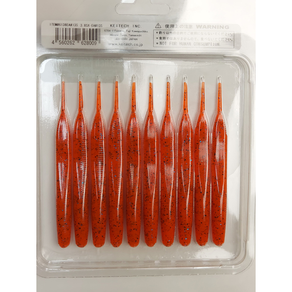 Силікон Keitech Sexy Impact 3.8" (10 шт/упак), колір:ea#13 spicy mustard/blue, Довжина силікону: 3.8" (9.7 см), Колір силікону: EA#13 Spicy Mustard/Blue, фото , изображение 7