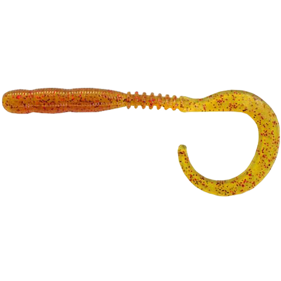 Силікон Reins Curly Curly 4" 566 Motor Oil Red Flake (15шт/уп), Довжина силікону: 4.0" (10,16 см), Колір силікону: 566 Motor Oil Red Flake, фото 