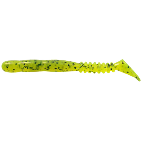 Силікон Reins Rockvibe Shad 4" 419 Chart Pepper (12шт/уп), Довжина силікону: 4.0" (10,16 см), Колір силікону: 419 chart pepper, фото 